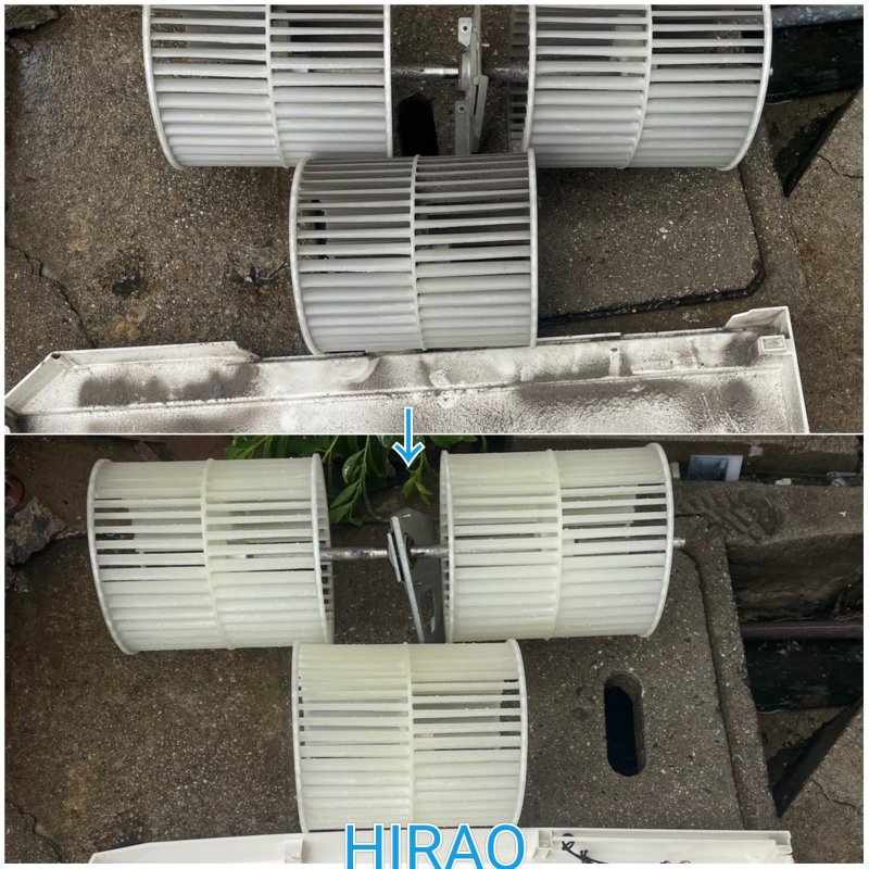 京都左京区にて店舗様のエアコンクリーニングです。滋賀の清掃業者