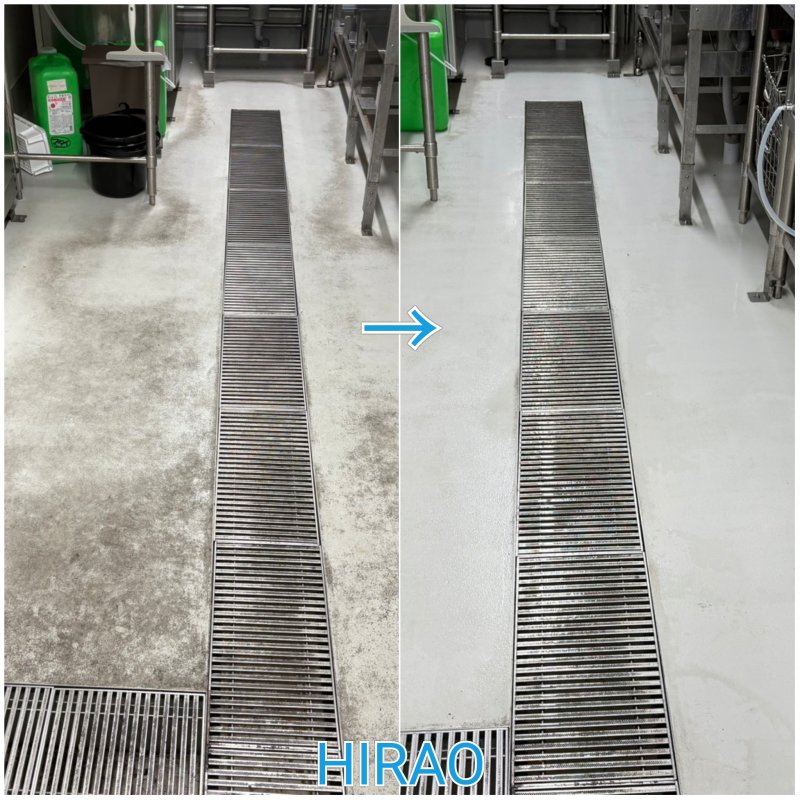 滋賀会社様の食堂の定期清掃です。エアコンクリーニングもご依頼頂きました。