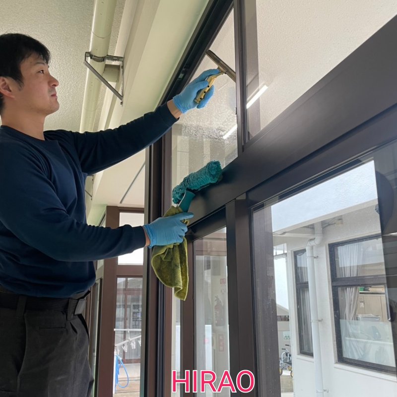 京都にて幼稚園の定期清掃です。滋賀の清掃業者HIRAOがお伺い致しました。