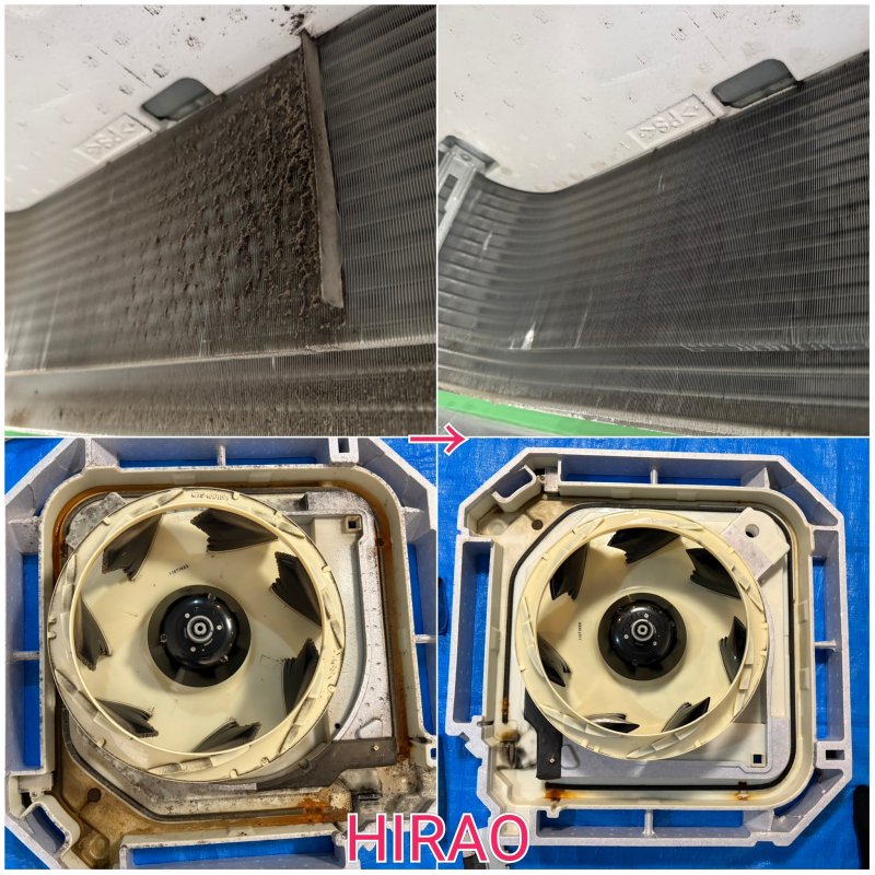 滋賀大津にて複数台のエアコンクリーニングのご依頼です。